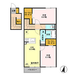 間取図画像 2LDK