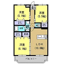 間取図画像 3LDK