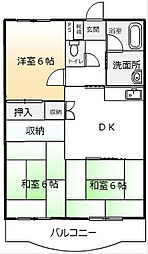 間取図画像 3DK