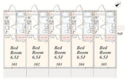 アザーレ・クオン海老名 1Kの間取図画像