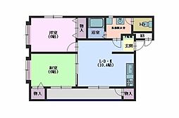 サンリア　Ｂ 3階2LDKの間取り
