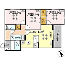 間取図画像 3LDK