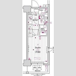 ガーラ・ステーション横濱大通り公園 909 9階1Kの間取り