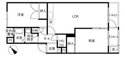 ジュエリア 2LDKの間取図画像