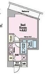 アイルイマージュ押上イースト 104 1階1Kの間取り