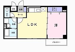 フロレスタ 5階1LDKの間取り