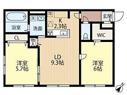 間取図画像 2LDK