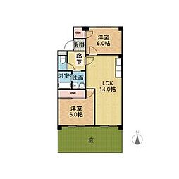 間取図画像 2LDK