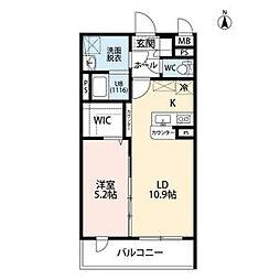 間取図画像 1LDK