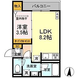 間取図画像 1LDK