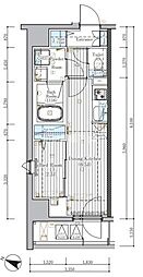 ミライズ横濱SOUTHレジデンス 8階1DKの間取り