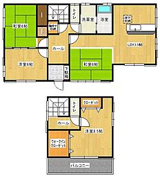 今里町戸建て 1階4LDKの間取り