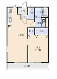 ハイム　シンセリティＥ 1階1LDKの間取り