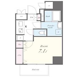Ｆｕｊｉｍａｎ北梅田 4階1Kの間取り