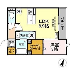 間取図画像 1LDK
