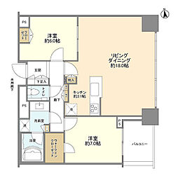間取図画像 2LDK