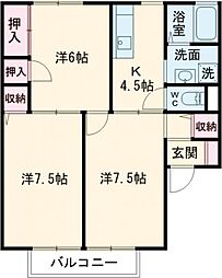 サンビレッジ 3Kの間取図画像