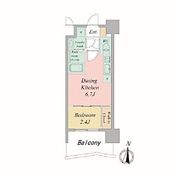 セレニテ新大阪アリエ 1DKの間取図画像