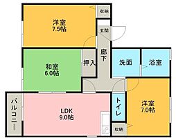 間取図画像 3LDK