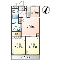 間取図画像 2LDK