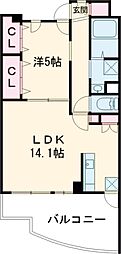 間取図画像 1LDK