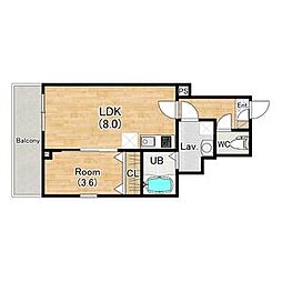 (仮称)ジーメゾン一宮天王ルクセルク 301 3階1LDKの間取り