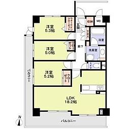 アンビエラ桃山台 3LDKの間取図画像