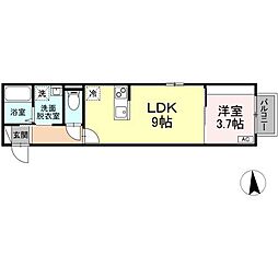 間取図画像 1LDK