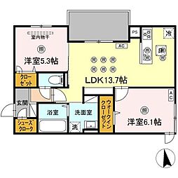 間取図画像 2LDK