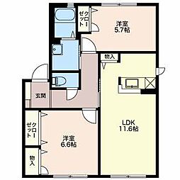 間取図画像 2LDK