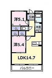 間取図画像 2LDK