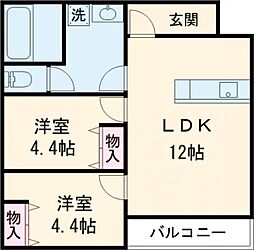 間取図画像 2LDK