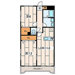 間取図画像 2LDK