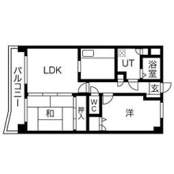 間取図画像 2LDK