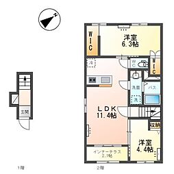 間取図画像 2LDK