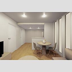 モナベルI 202 1階ワンルームのリビング/ダイニング