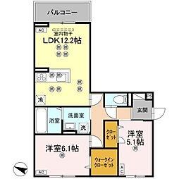 間取図画像 2LDK