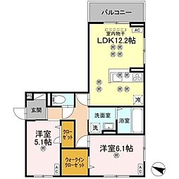 間取図画像 2LDK