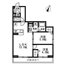 間取図画像 2LDK
