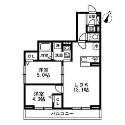 間取図画像 2LDK