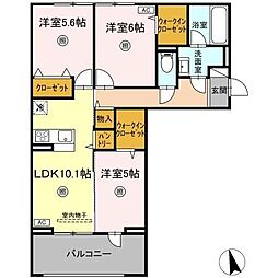 間取図画像 3LDK