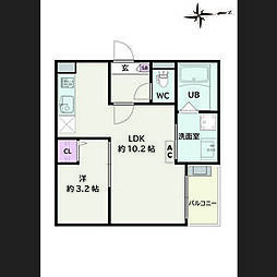 間取図画像 1LDK