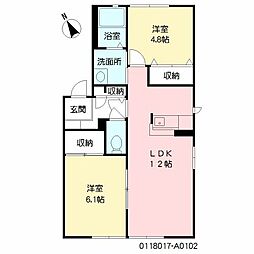 間取図画像 2LDK