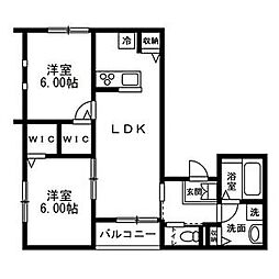 間取図画像 2LDK