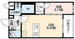 間取図画像 1LDK