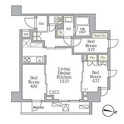 NOGATA RESIDENCE 3LDKの間取図画像