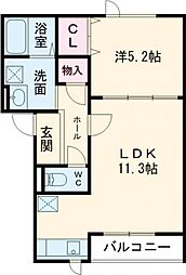 間取図画像 1LDK