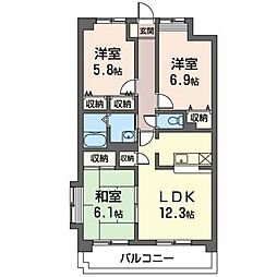 間取図画像 3LDK