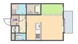 間取図画像 1LDK
