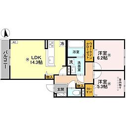 間取図画像 2LDK